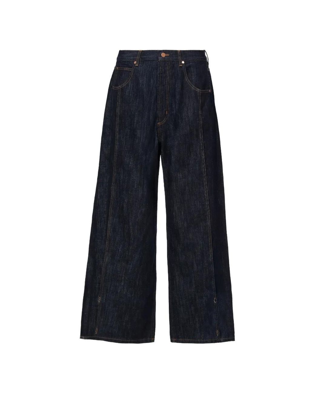 No44 Blue Nari Panelled Jeans