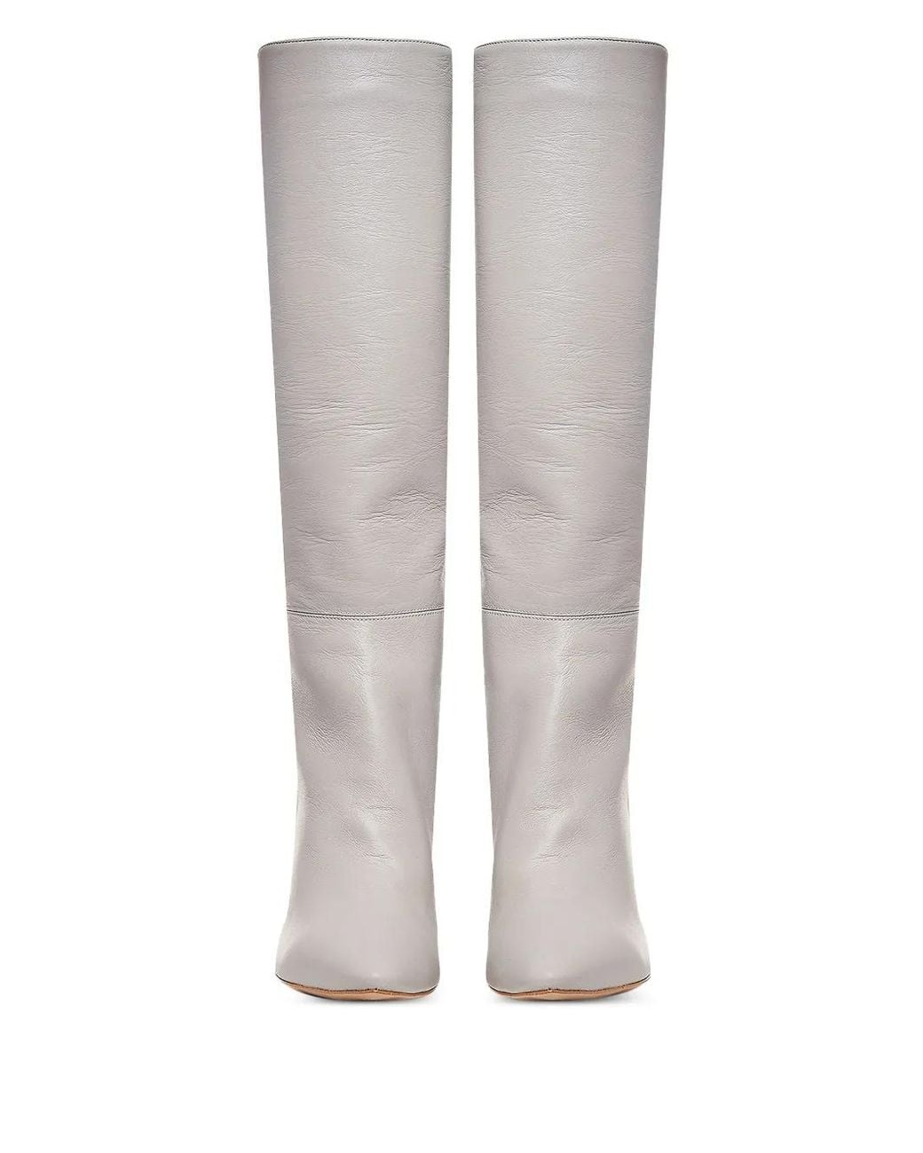 Ginissima White 95Mm Milla Knee-High Boots