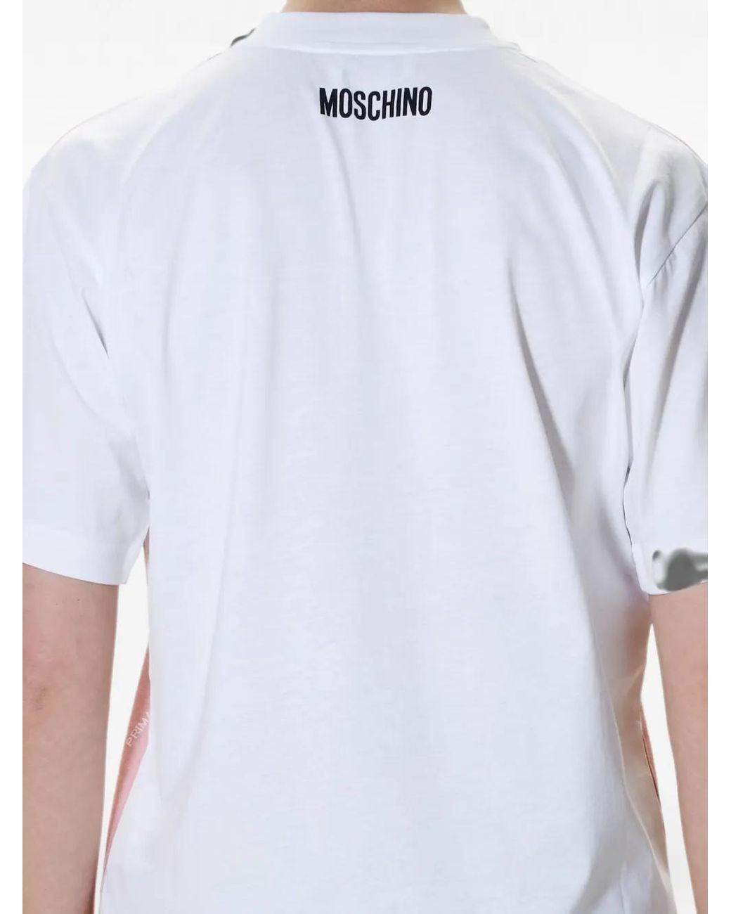 Moschino Pink Graphic-Print Oversized T-Shirt