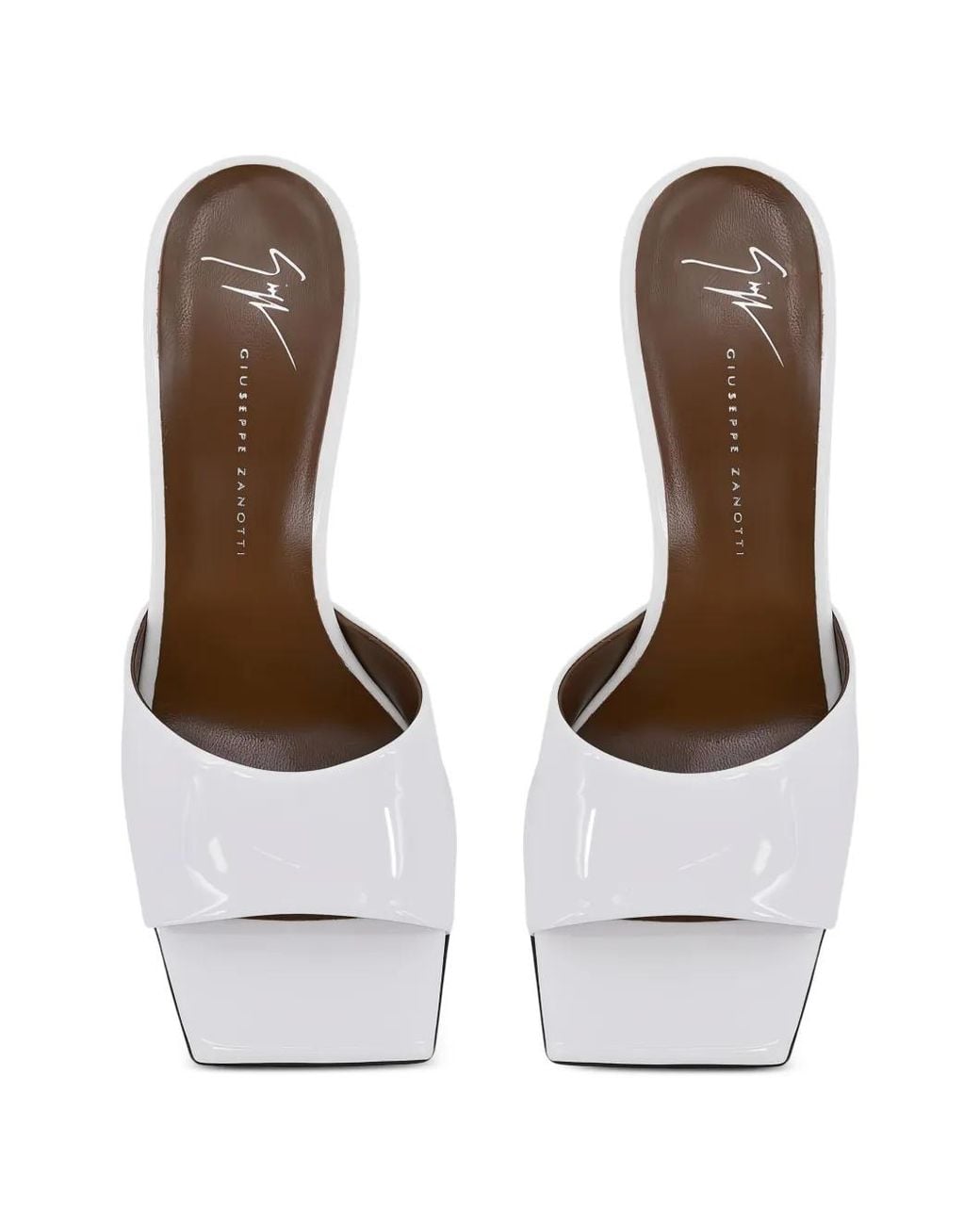 Giuseppe Zanotti White Solhene 85 Sandals