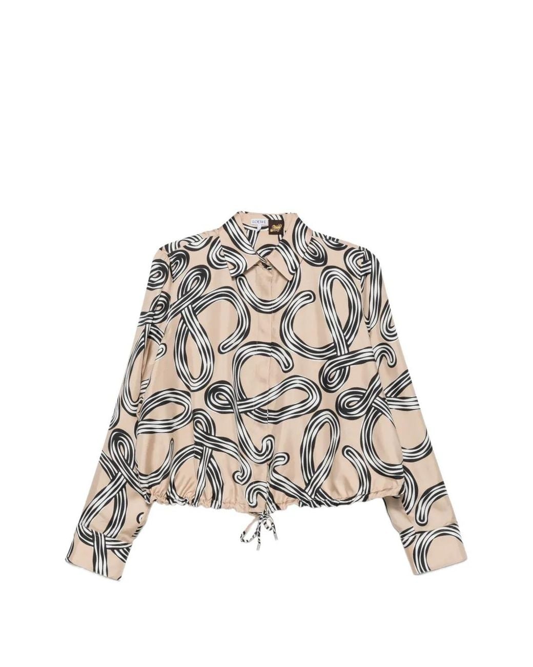 Loewe White Paula's Ibiza Printed Silk Shirt