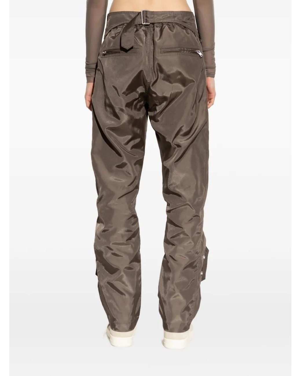 Rick Owens Brown Moto Trousers