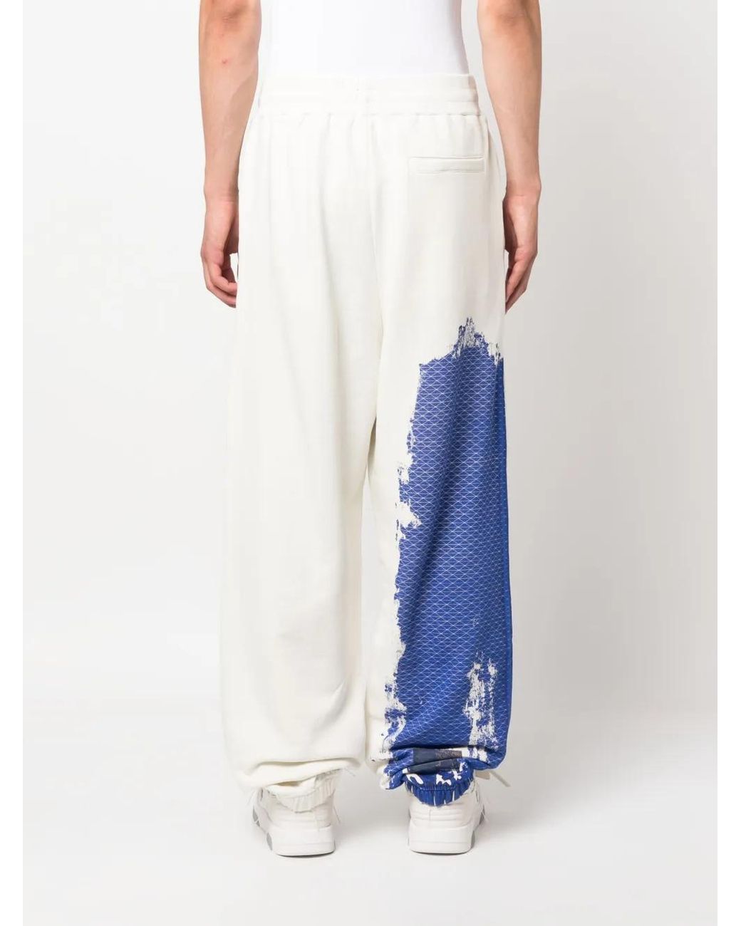 A_COLD_WALL* Blue Brush Stroke-Print Track Pants for men