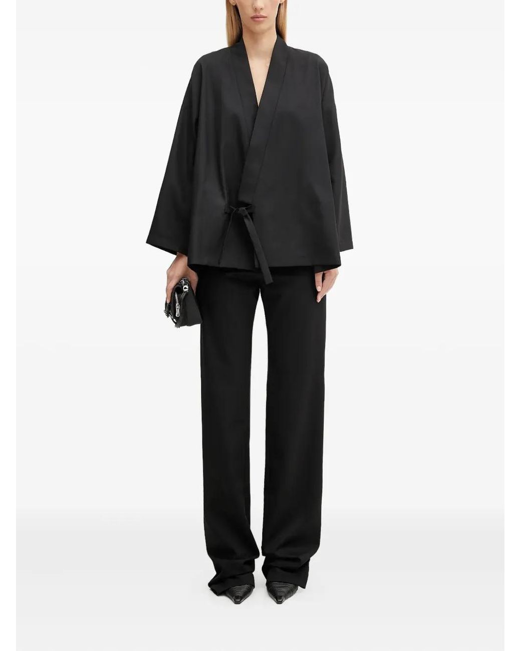 KENZO Black Tie-Waist Jacket