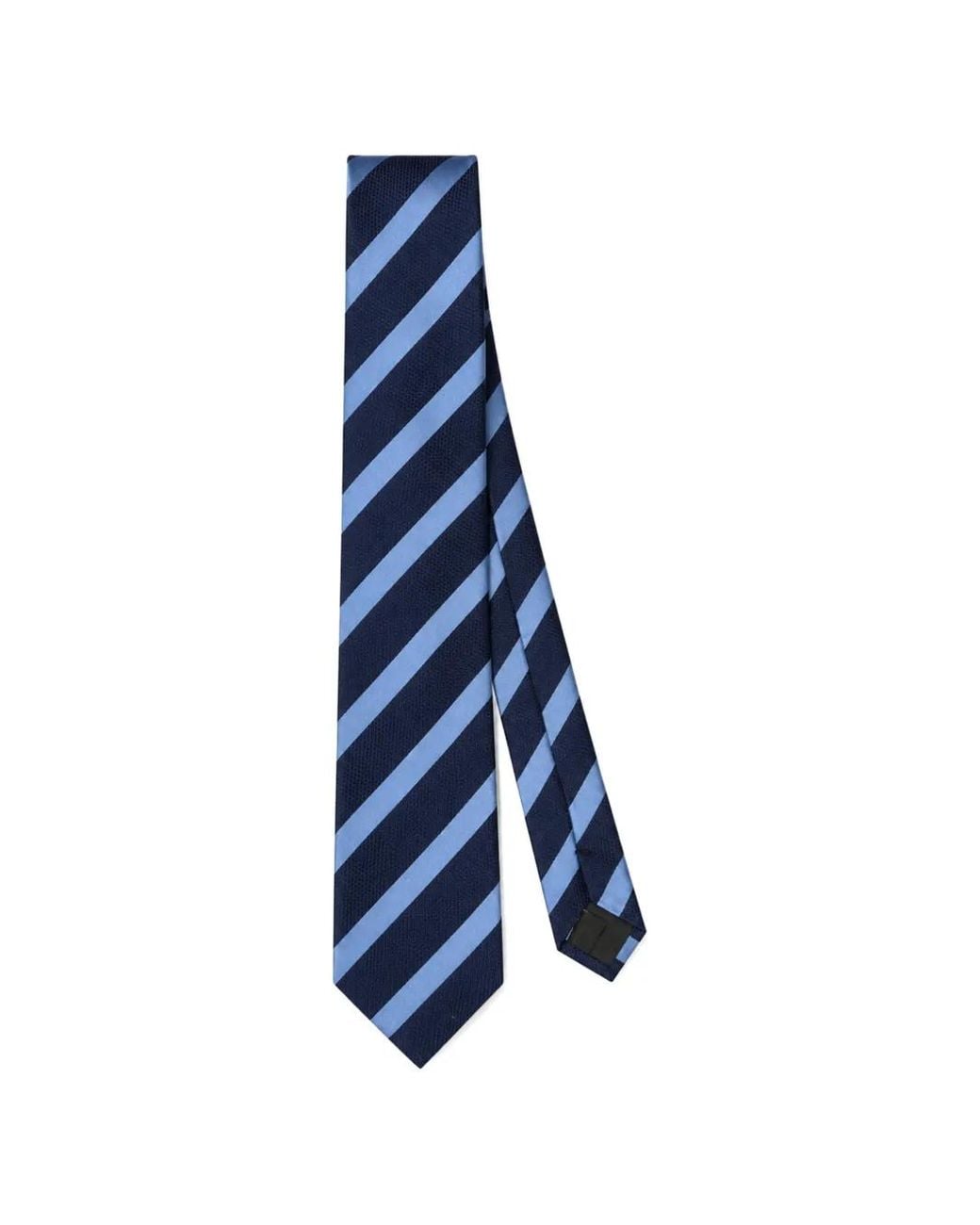 CAVENDISH® Blue Striped Silk Tie