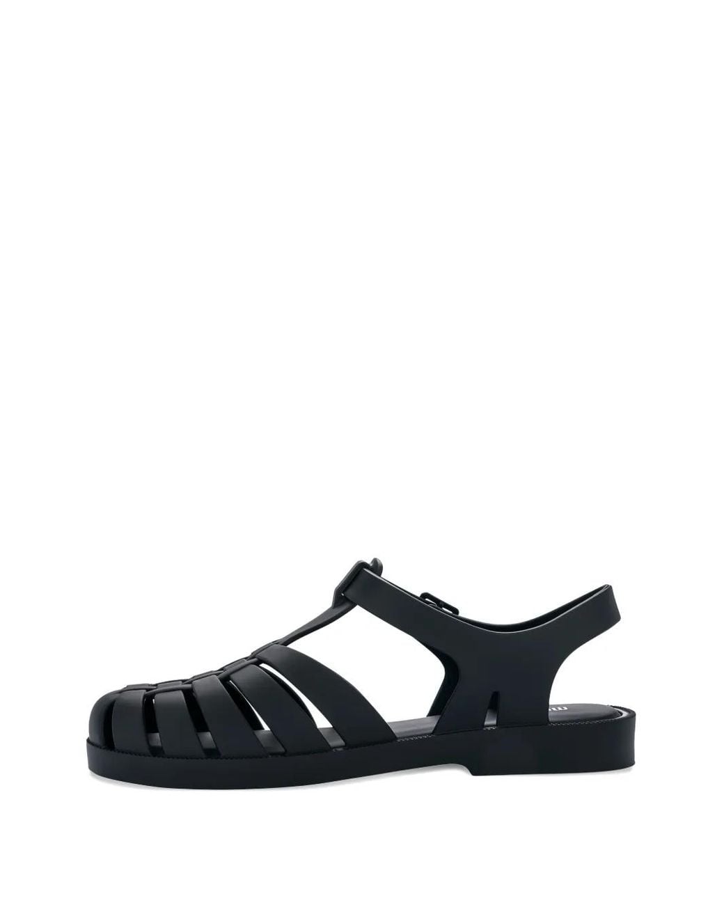 Melissa Black Possession Strappy Flat Sandals