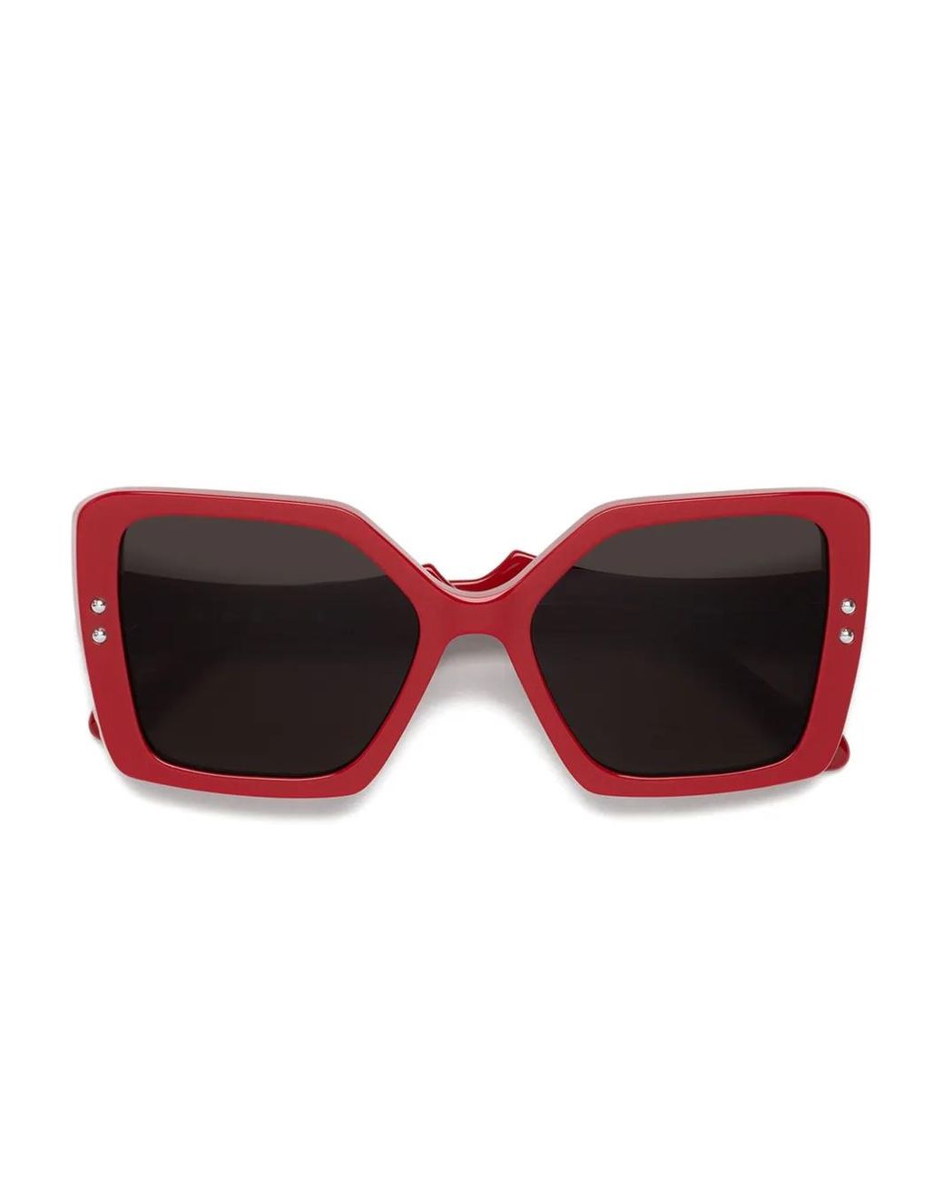 Marni Red Nimrela Rectangle-Frame Sunglasses