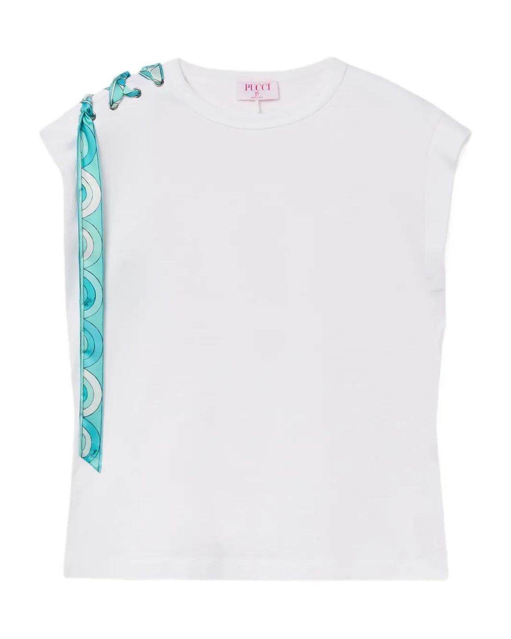 Camiseta con cordones Emilio Pucci de color White