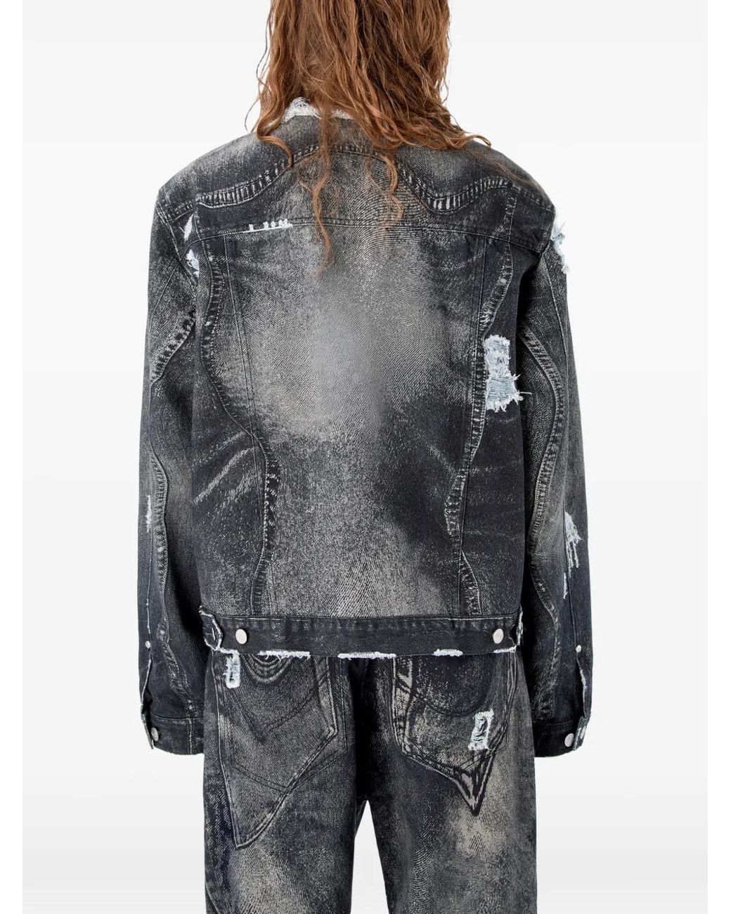 CAMPERLAB Denim Jack Met Rafels in het Gray