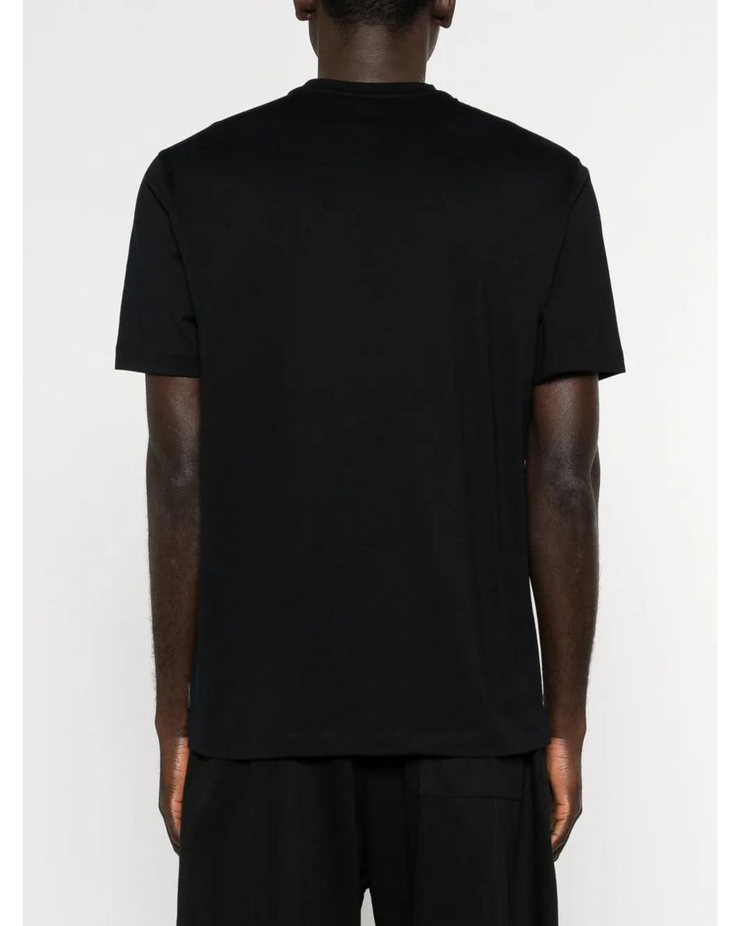 Zanone Black Crew-Neck T-Shirt for men