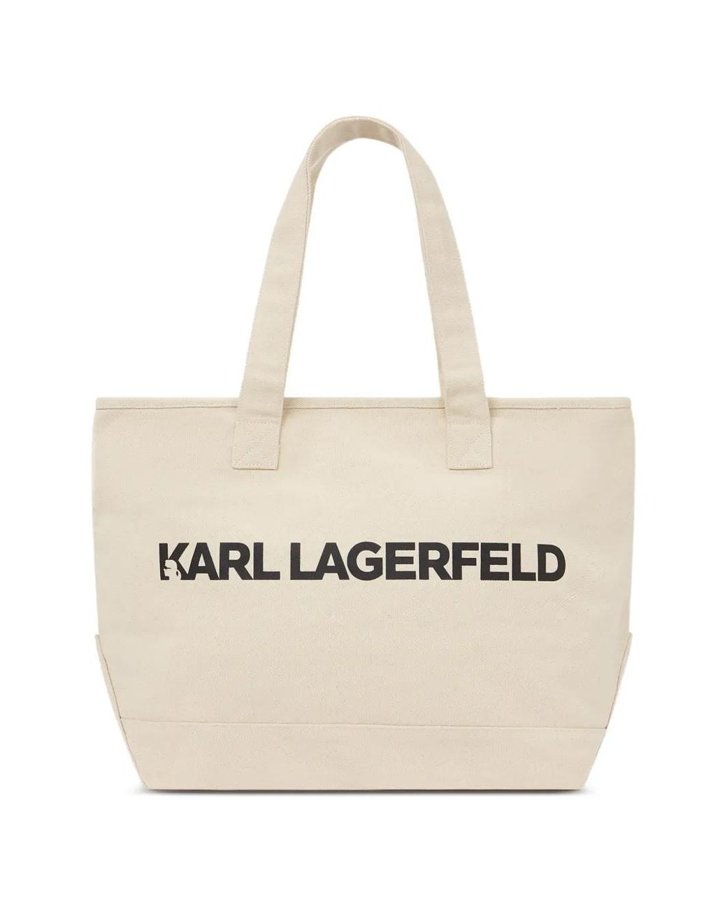 Karl Lagerfeld Natural Logo-Detail Tote Bag for men