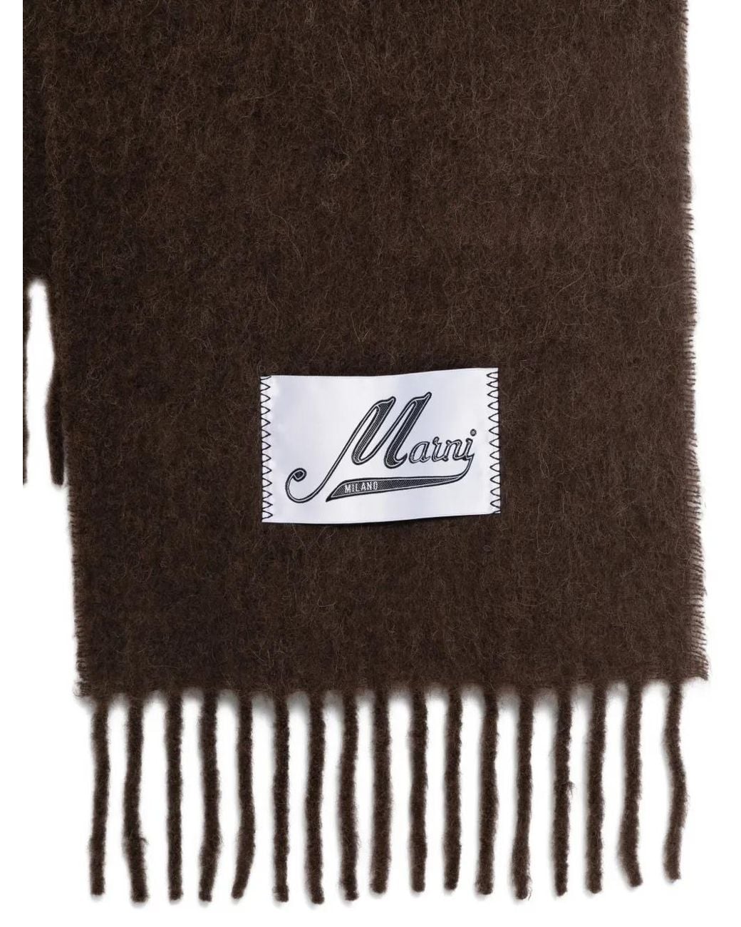 Marni Brown Alpaca Scarf
