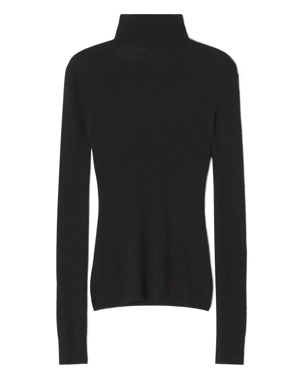 Pull Côtelé À Col Roulé Lanvin en coloris Black