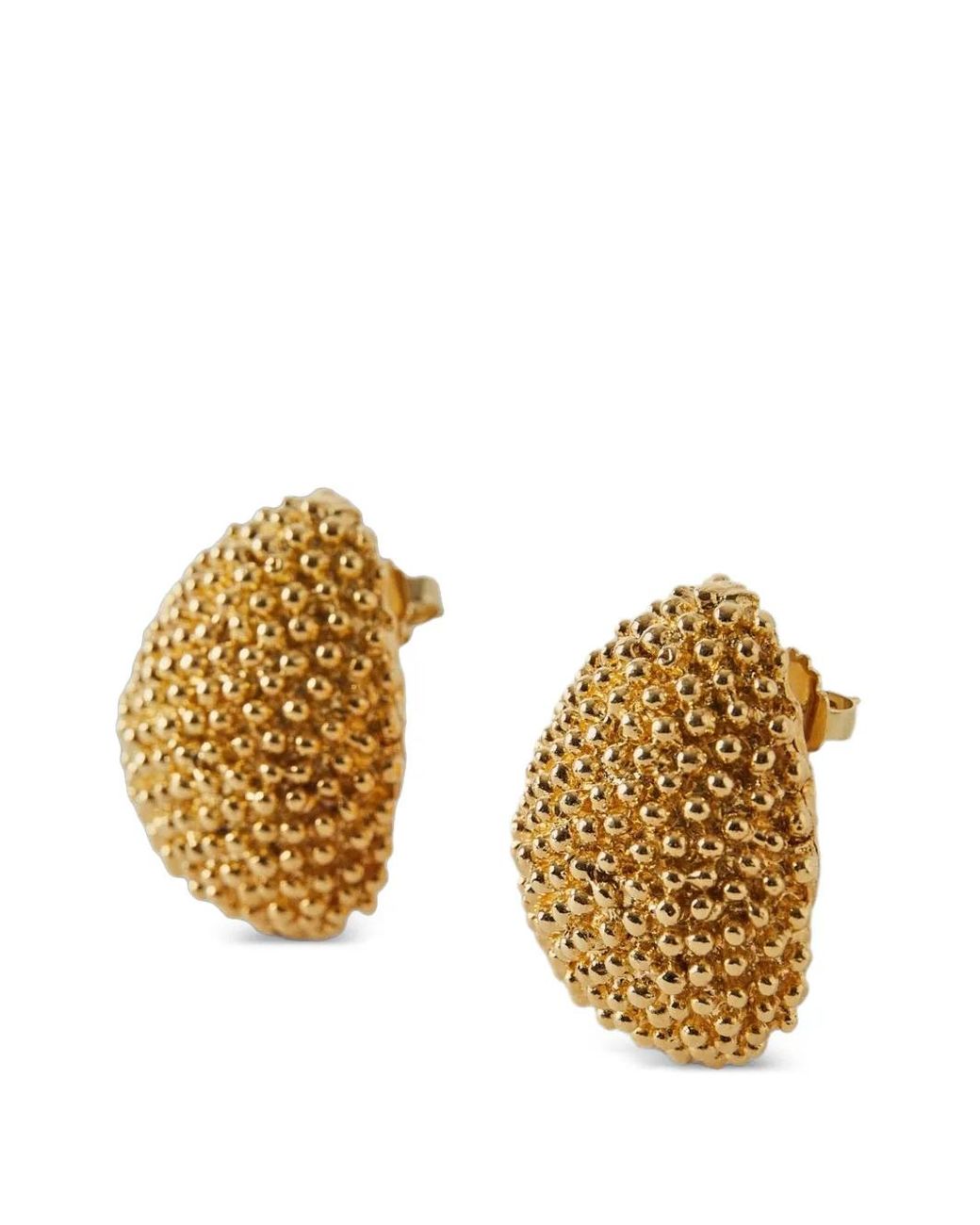 Paola Sighinolfi Metallic Boucles D'Oreilles Pendantes À Perles