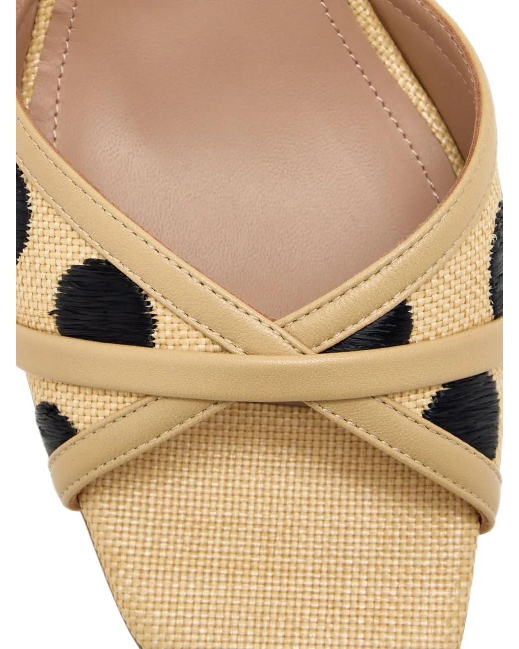 Malone Souliers Metallic Sandales Perla À Pois