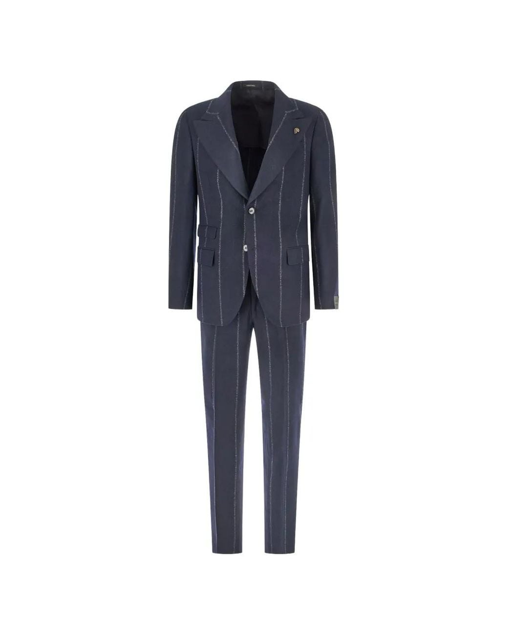 Gabriele Pasini Blue Pinstripe-Pattern Suit for men