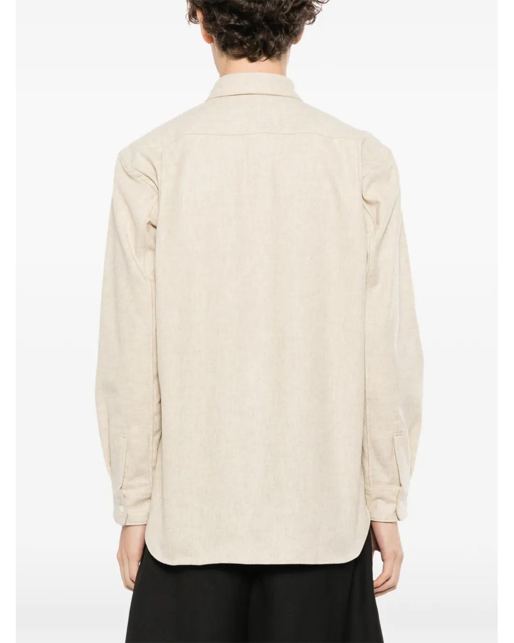 Comme des Garçons White Chest-Pocket Shirt for men