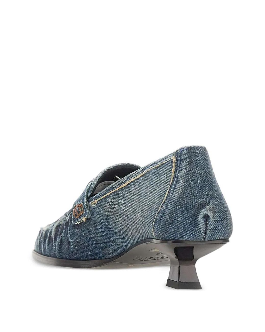 DIESEL Blue D-Amber-Penny Loafers