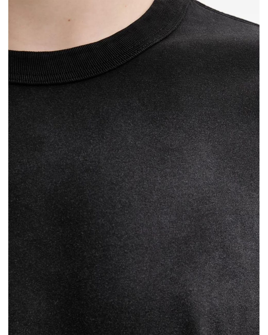 Beams Plus Black Faded-Effect T-Shirt for men