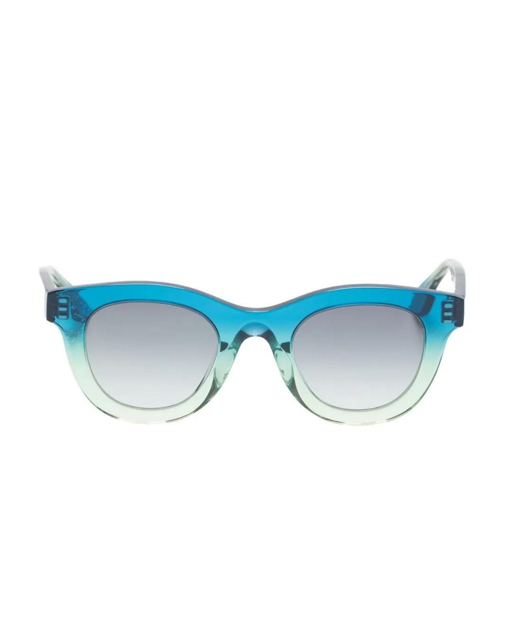 Thierry Lasry Blue Consistency Round-Frame Sunglasses