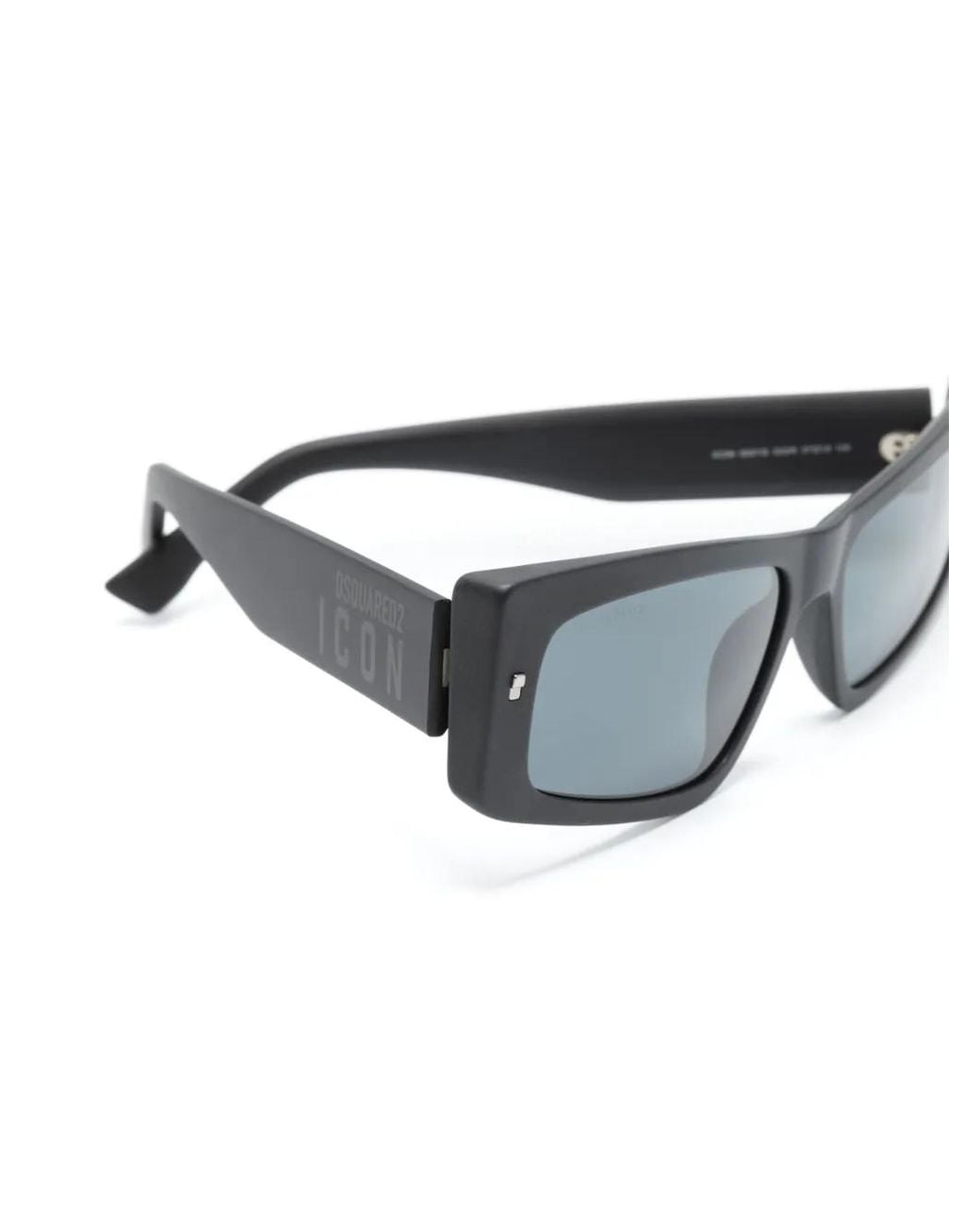 DSquared² Gray Icon Rectangle-Frame Sunglasses for men