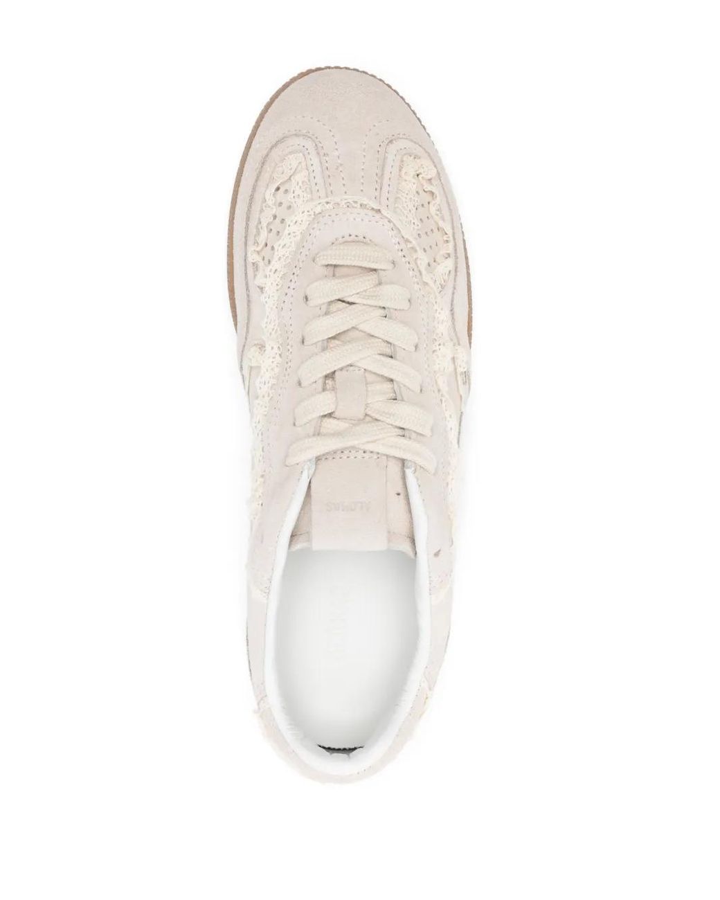 Baskets Tb.490 En Cuir Et Crochet Crème Alohas en coloris White