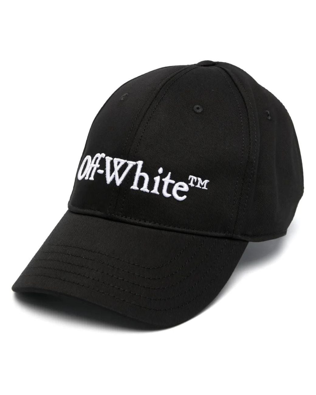 Off-White c/o Virgil Abloh Black Bookish Logo-Embroidered Baseball Cap for men
