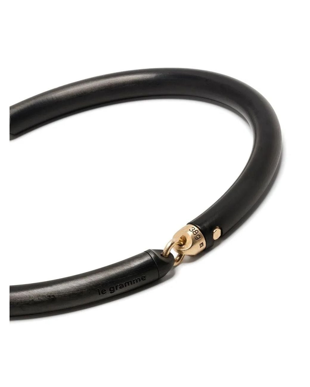 Le Gramme White 18K And Sterlign Ring-Detail Bracelet