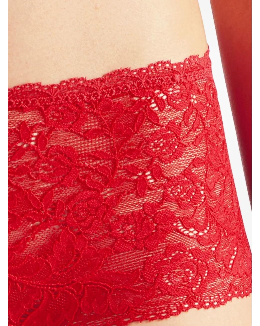 Aubade Red Rosessence Lace Briefs