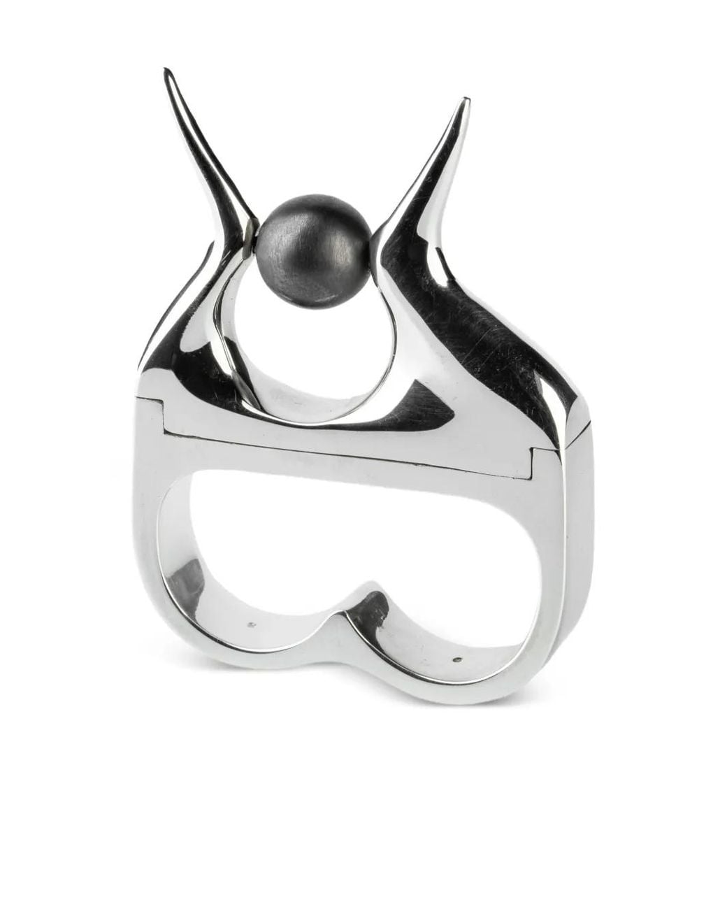 Parts Of 4 Metallic Sterling Double Plate Ring