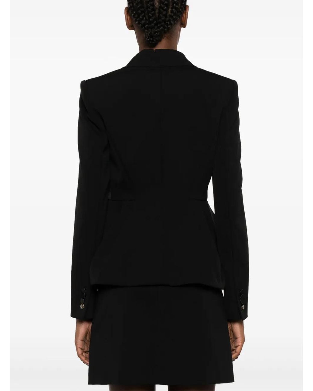 Max Mara Black Wool Single-Breasted Blazer Jacket