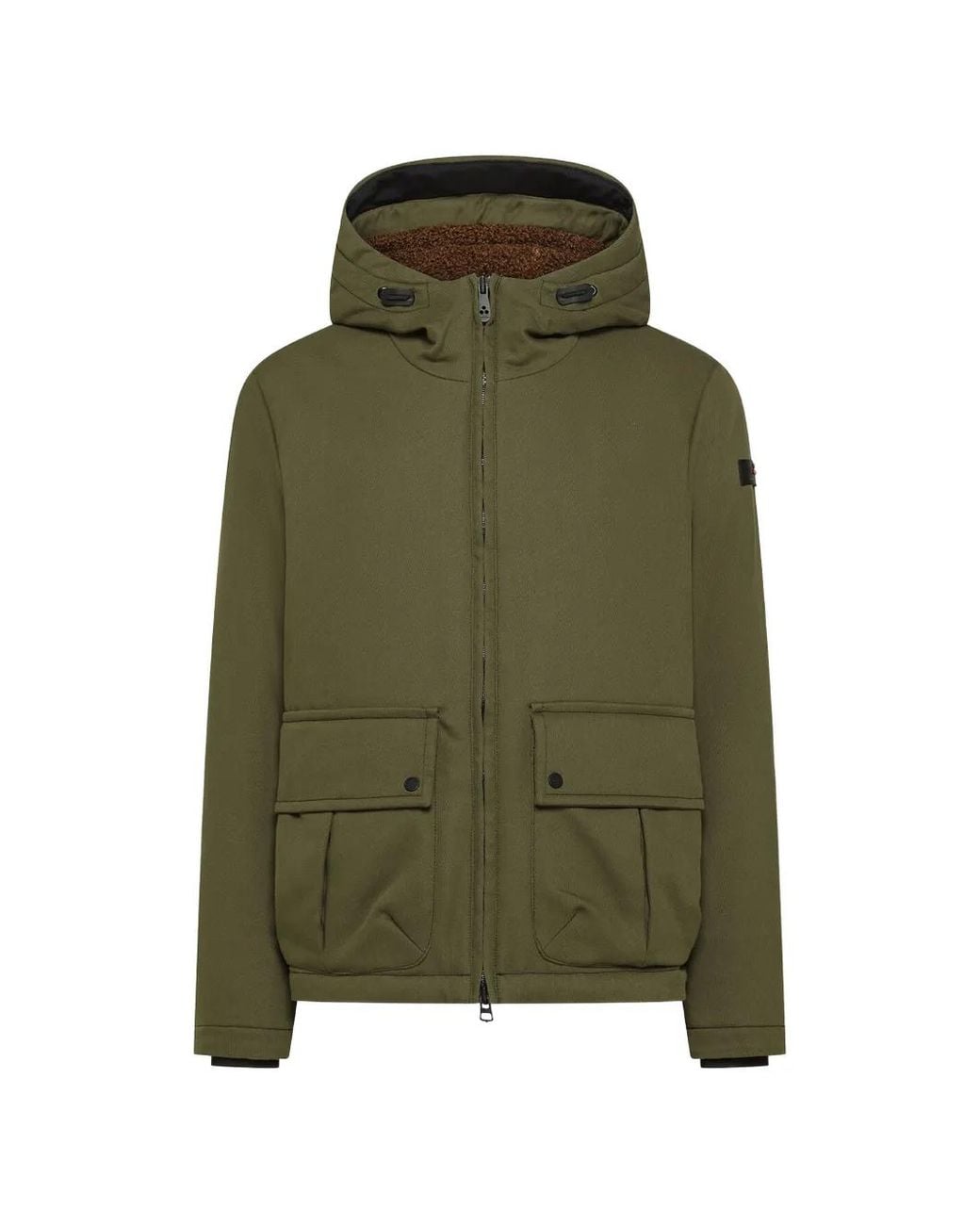 Peuterey Green Dougal Ki 01 Hooded Zip-Up Jacket for men