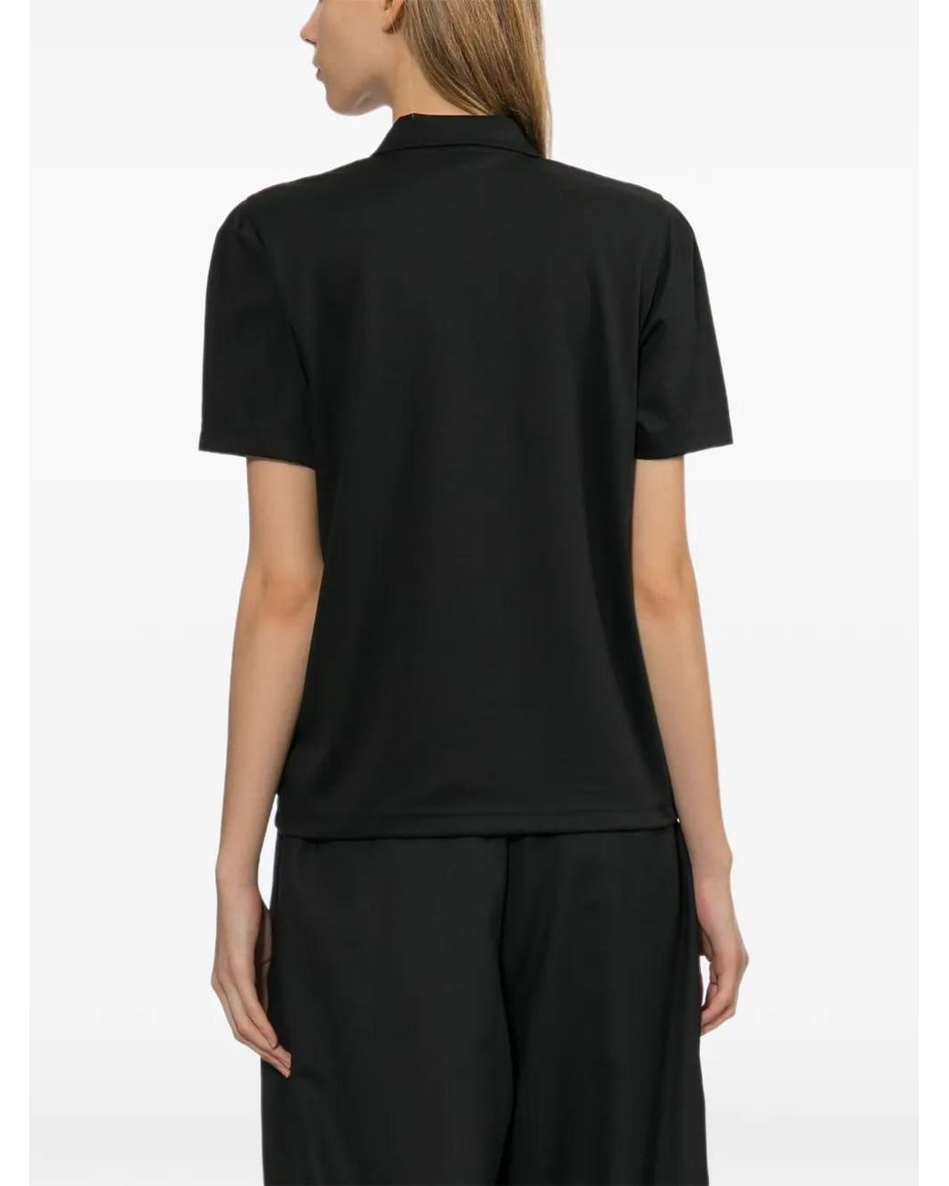 Noir Kei Ninomiya Black Ruffled Detail T-Shirt