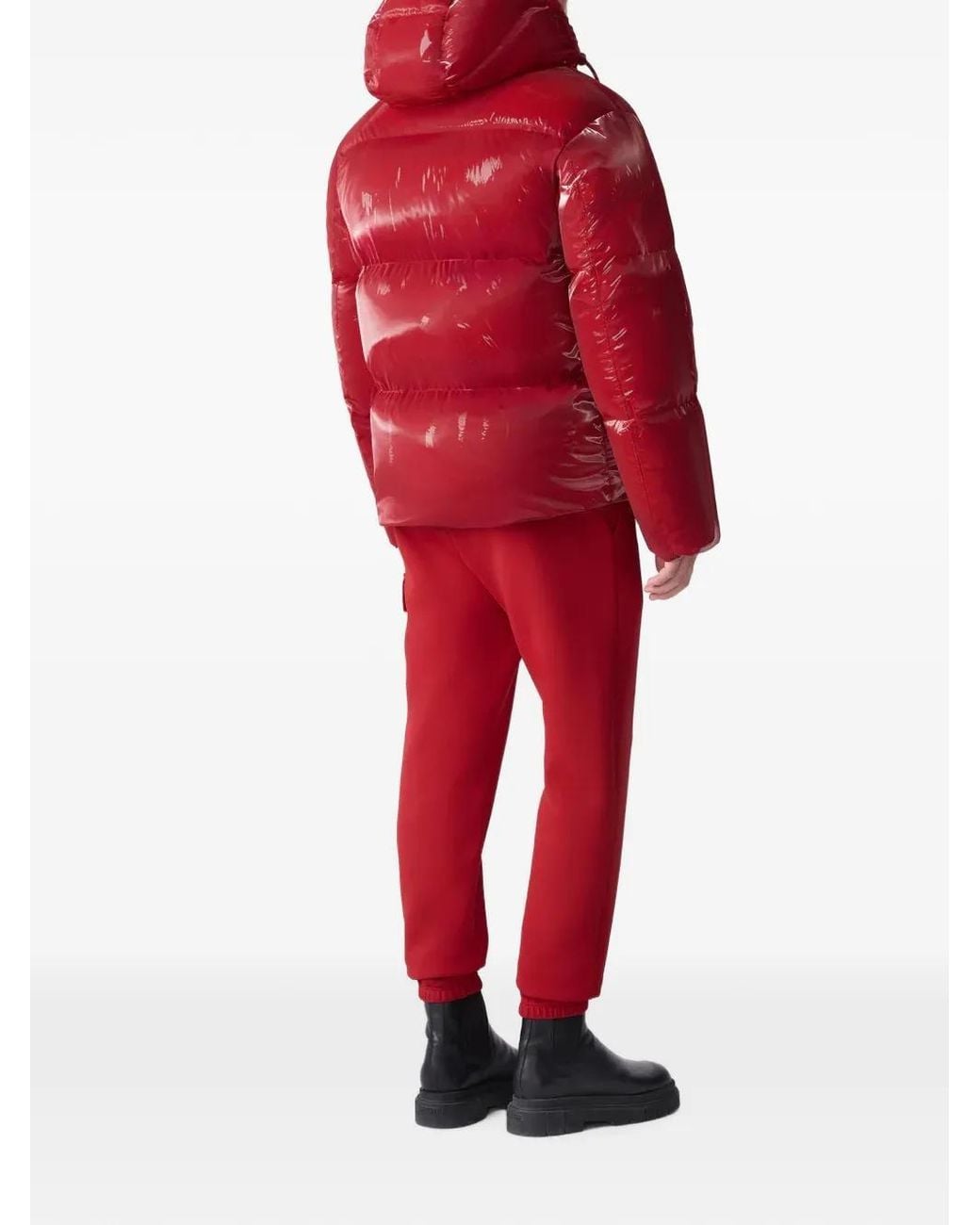 Mackage Red Kent-Glo Hooded Puffer Jacket for men
