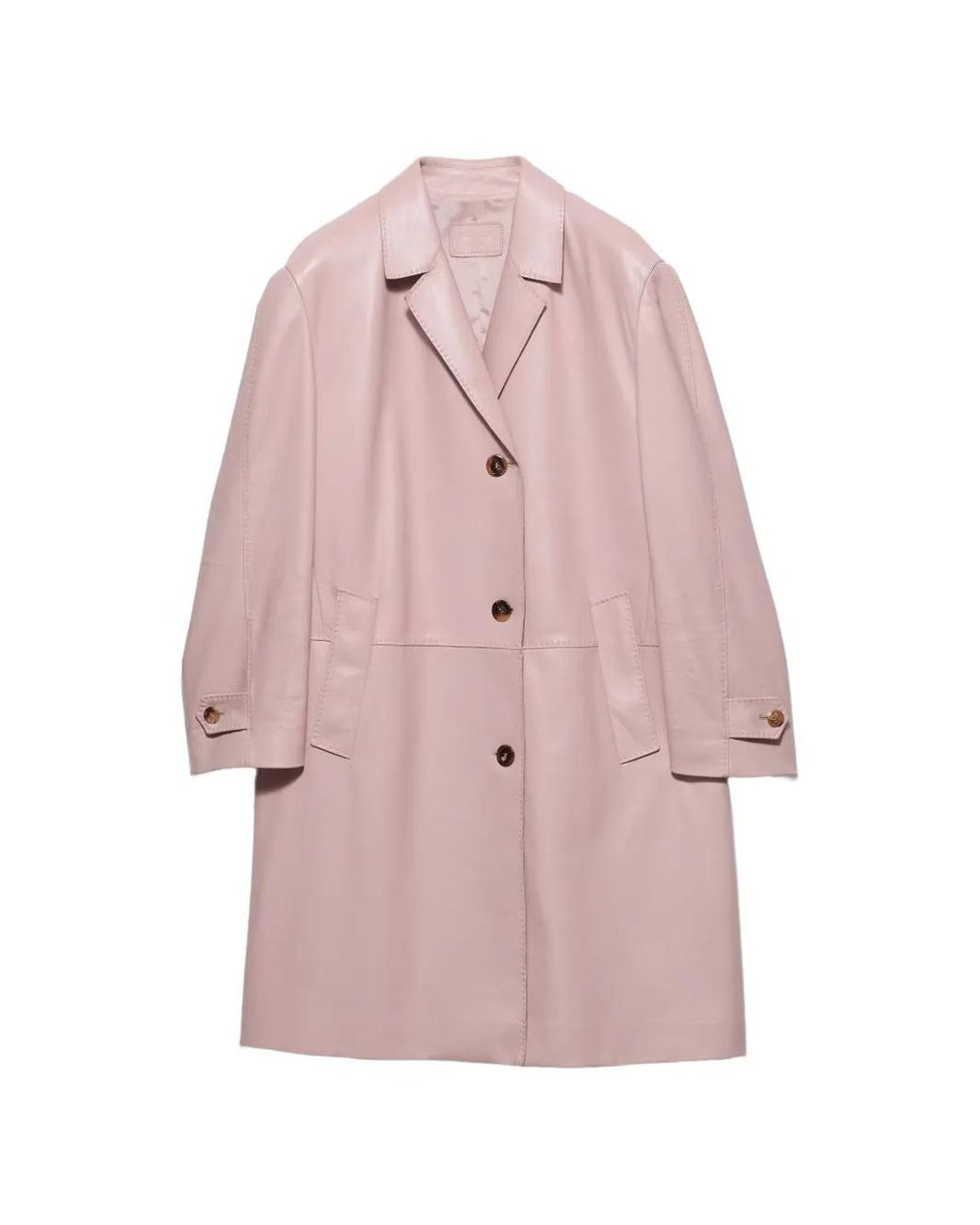 Abrigo Con Botones Prada de color Pink