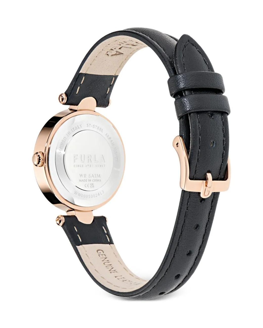 Furla White Leather Strap 32Mm