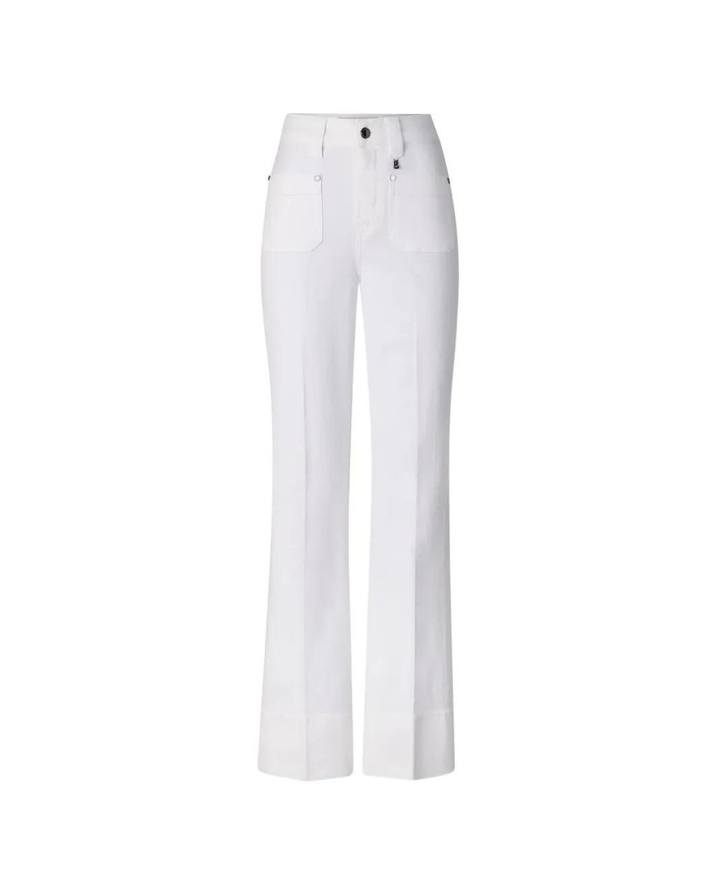 Bogner White Devin Flared-Fit Jeans