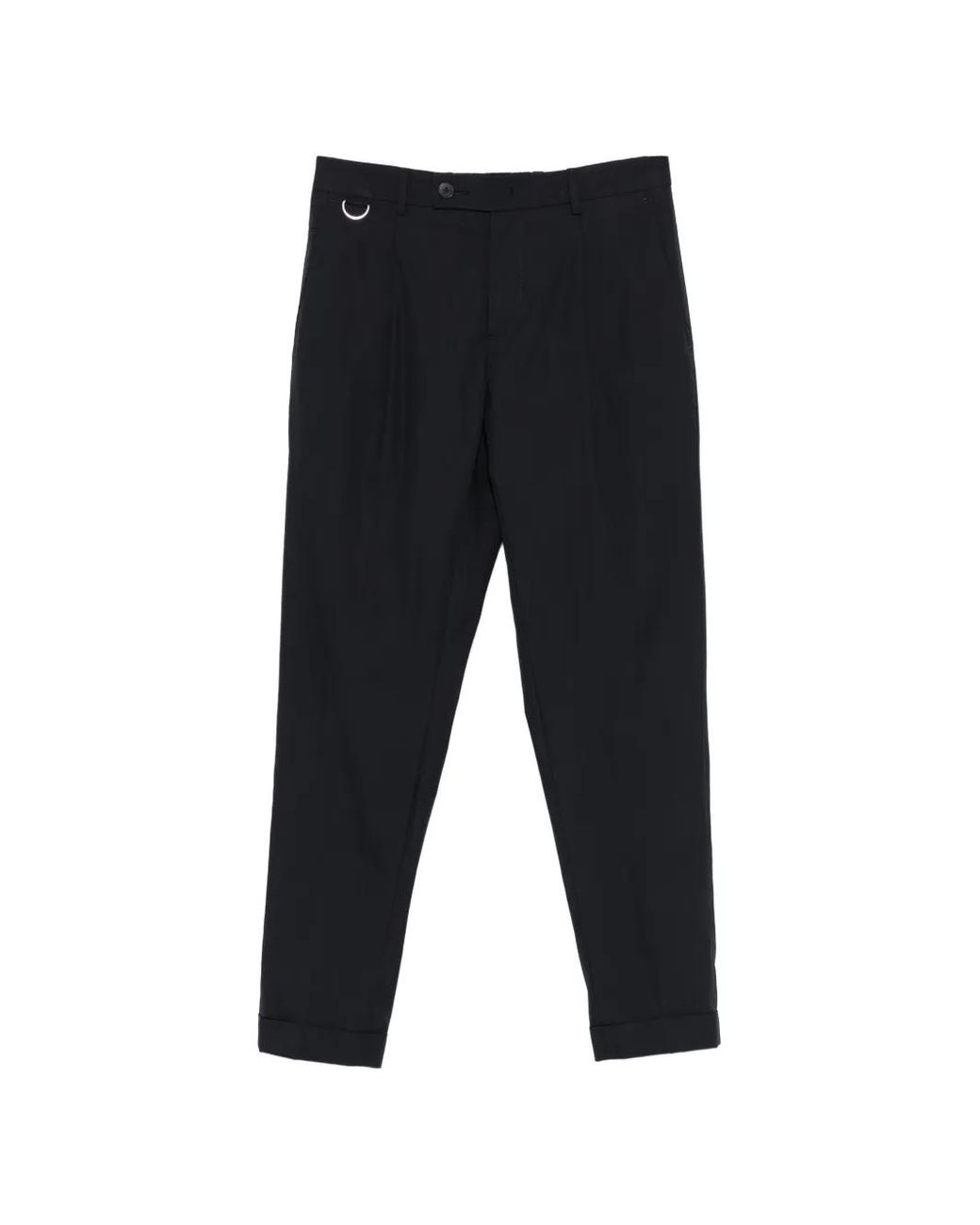 Low Brand Black Pleated Trousers for men