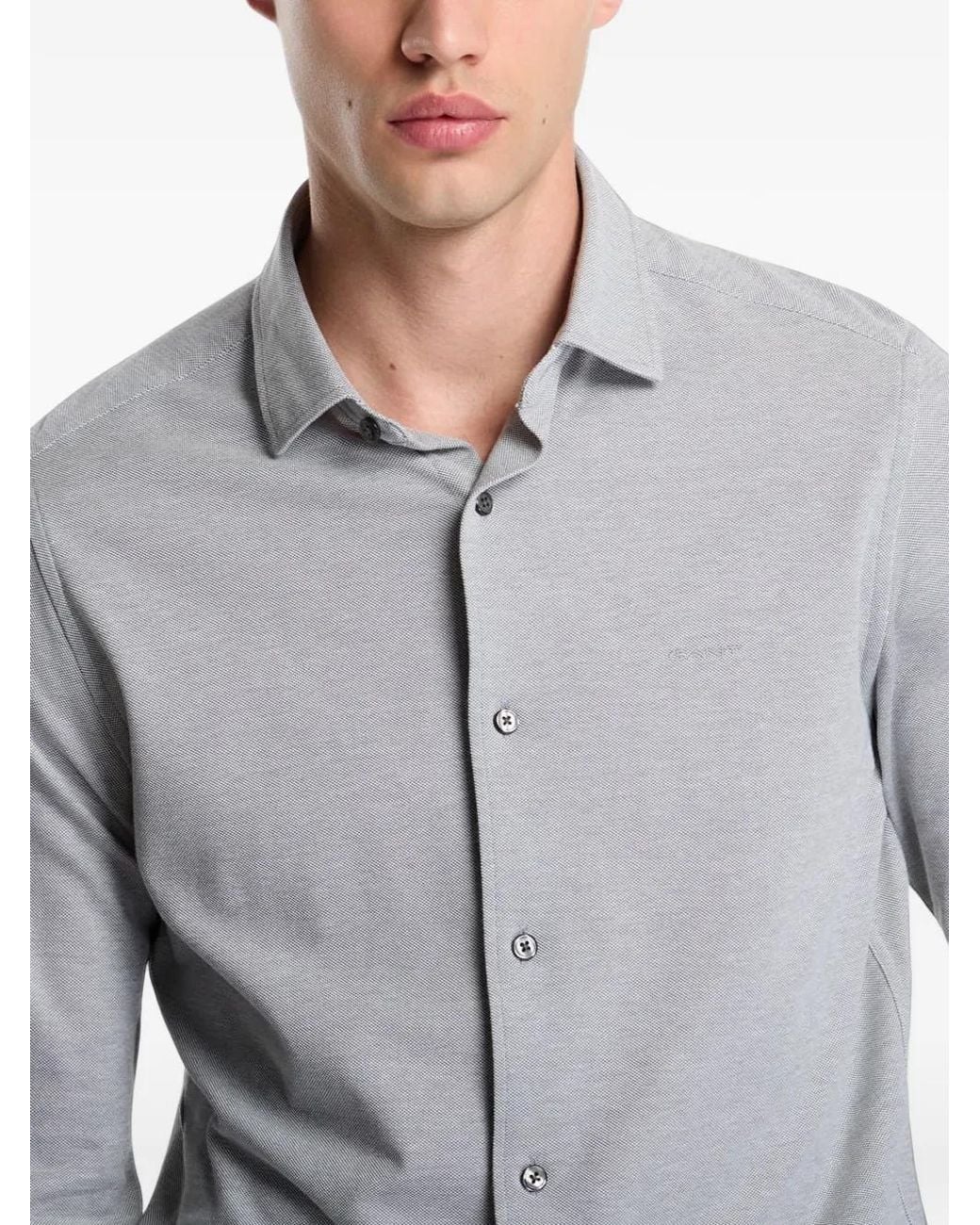 Gant Gray Cotton Shirt for men