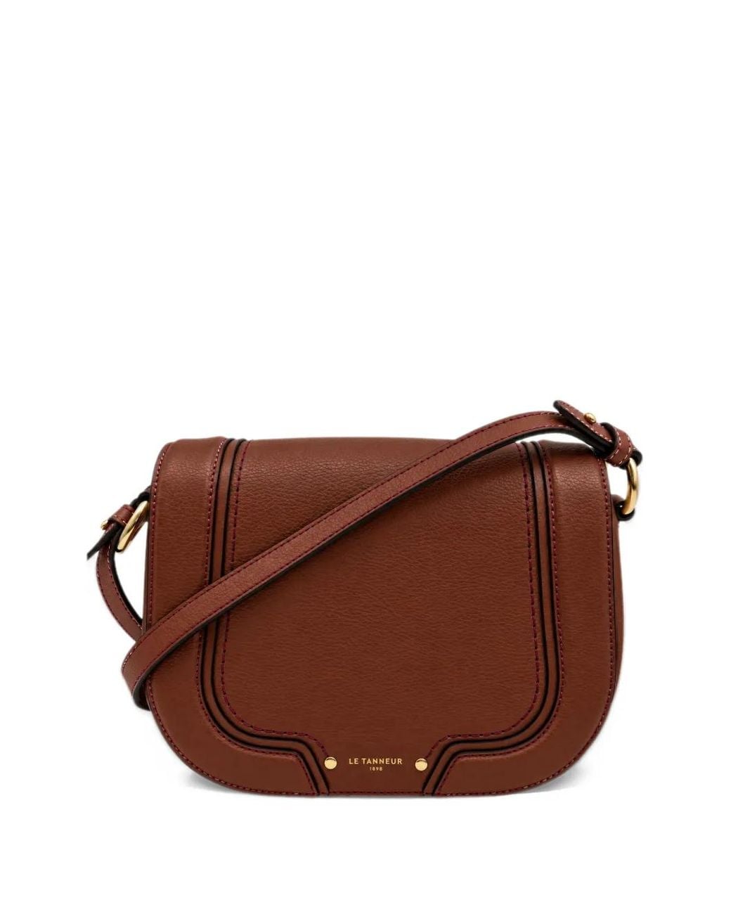 Le Tanneur Brown Medium Grained Shoulder Bag