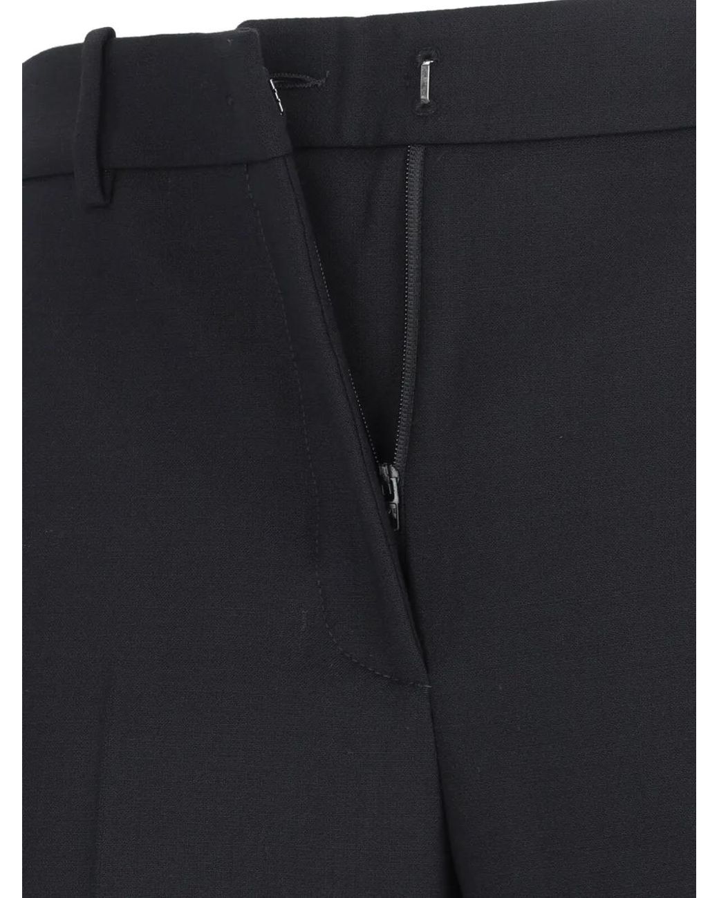 Incotex Black Virgin-Wool Trousers