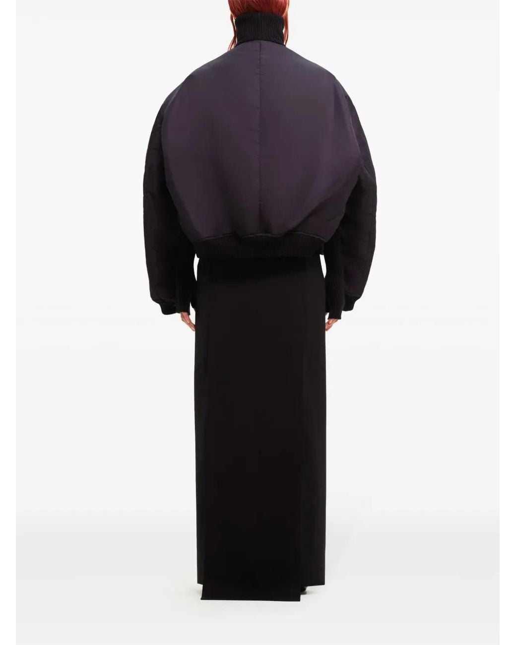 Courreges Black Cocoon Bomber Jacket