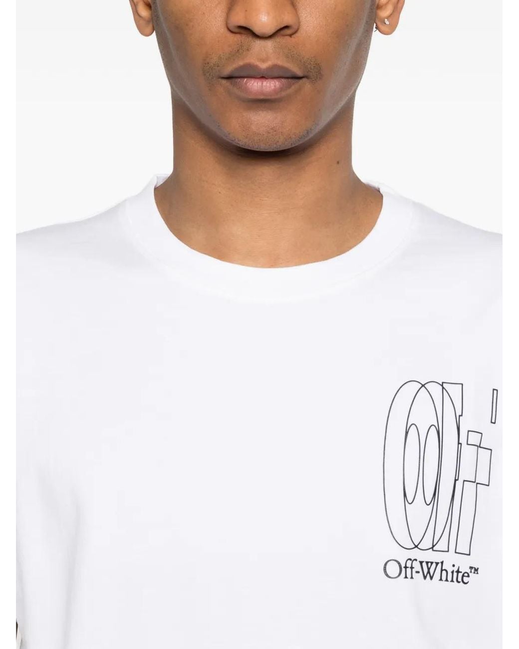 Off-White c/o Virgil Abloh White Crew-Neck Short-Sleeve T-Shirt for men