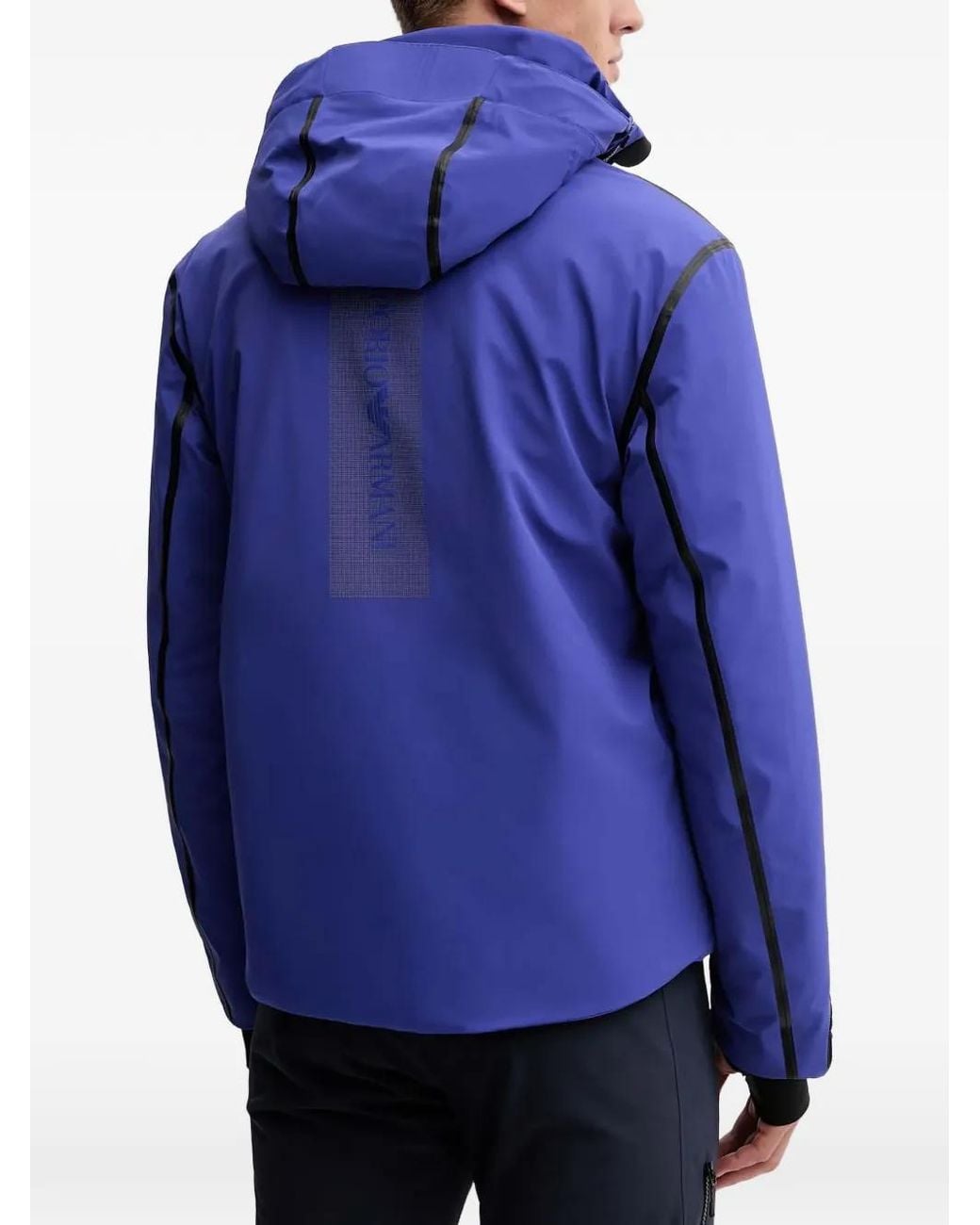 EA7 Blue Veste De Ski À Patch Logo for men