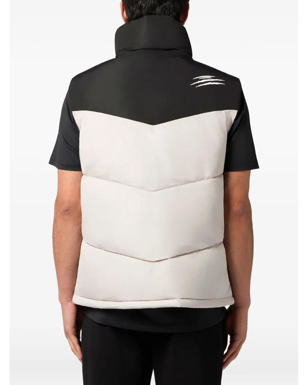 Philipp Plein Black Zip-Up Gilet for men