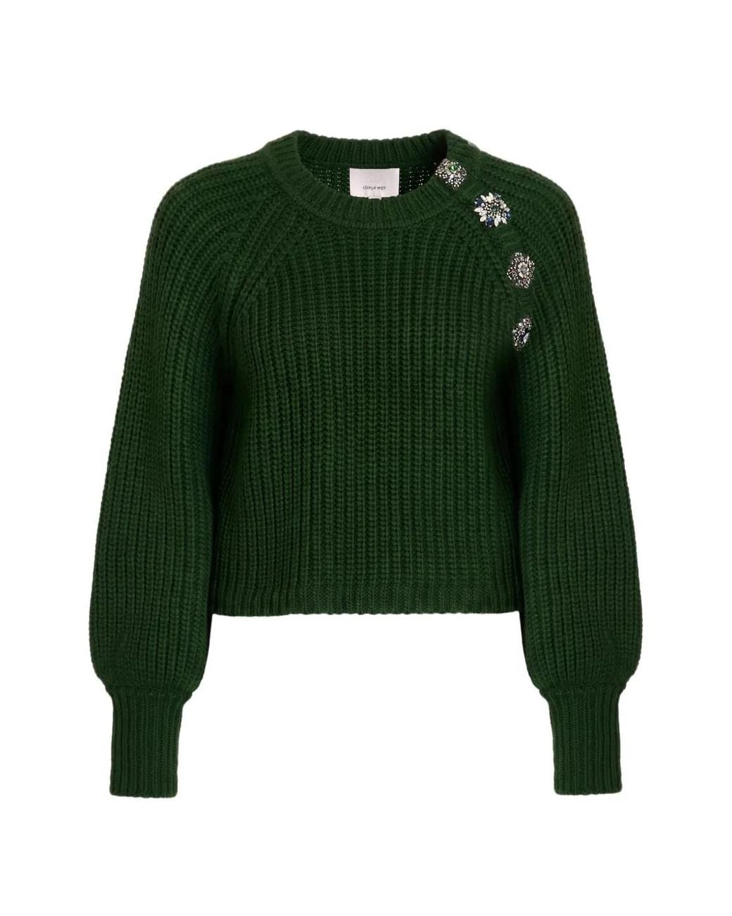 Cinq À Sept Green Pull Keren À Ornements Baroques