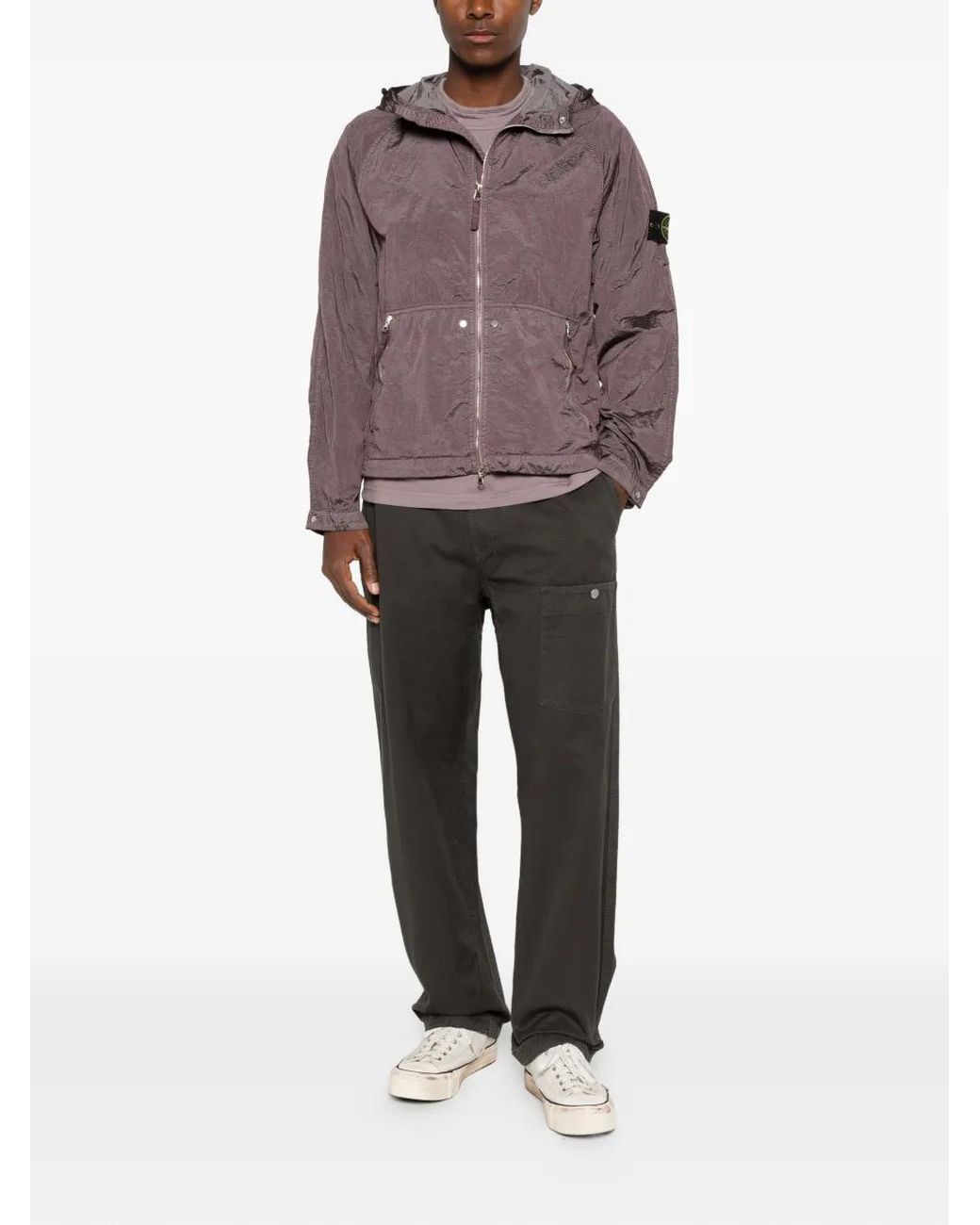 Stone Island Purple 4100119 Nylon Metal Watro-Tc for men