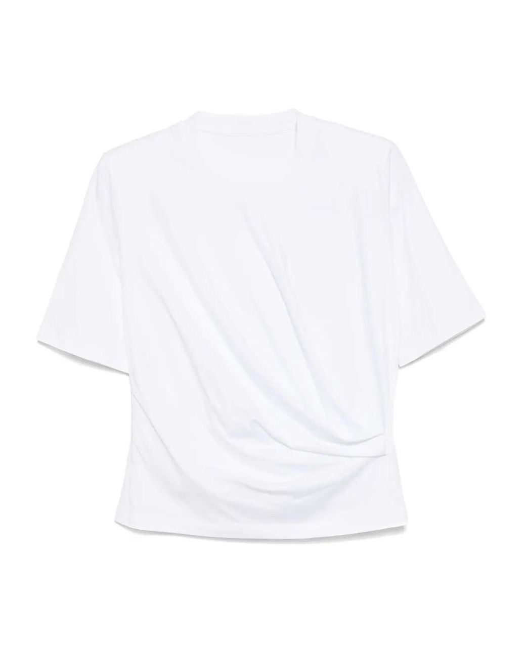 JNBY White Pleated T-Shirt