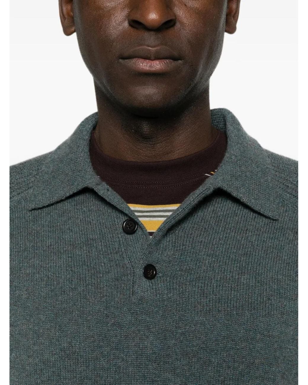 Bompard Button-Down Poloshirt Met Raglanmouwen in het Green voor heren