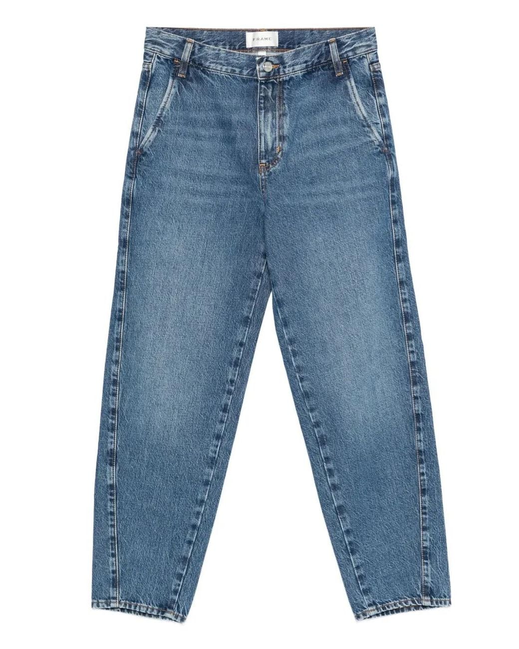 FRAME Blue Seam-Detail Jeans